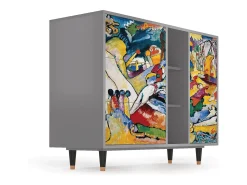 Aparador - 125x98x48 cm - BS2 - Improvisation 26 , Gris