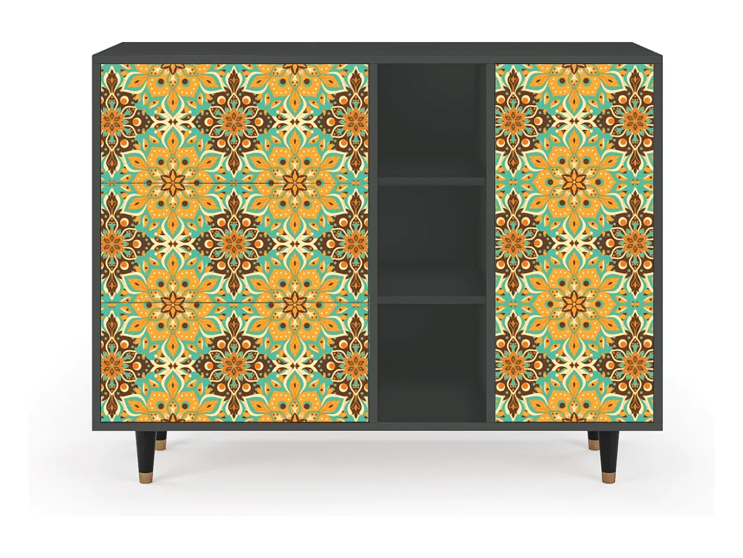 Aparador - 125x98x48 cm - BS2 - Indian Spices, Antracita