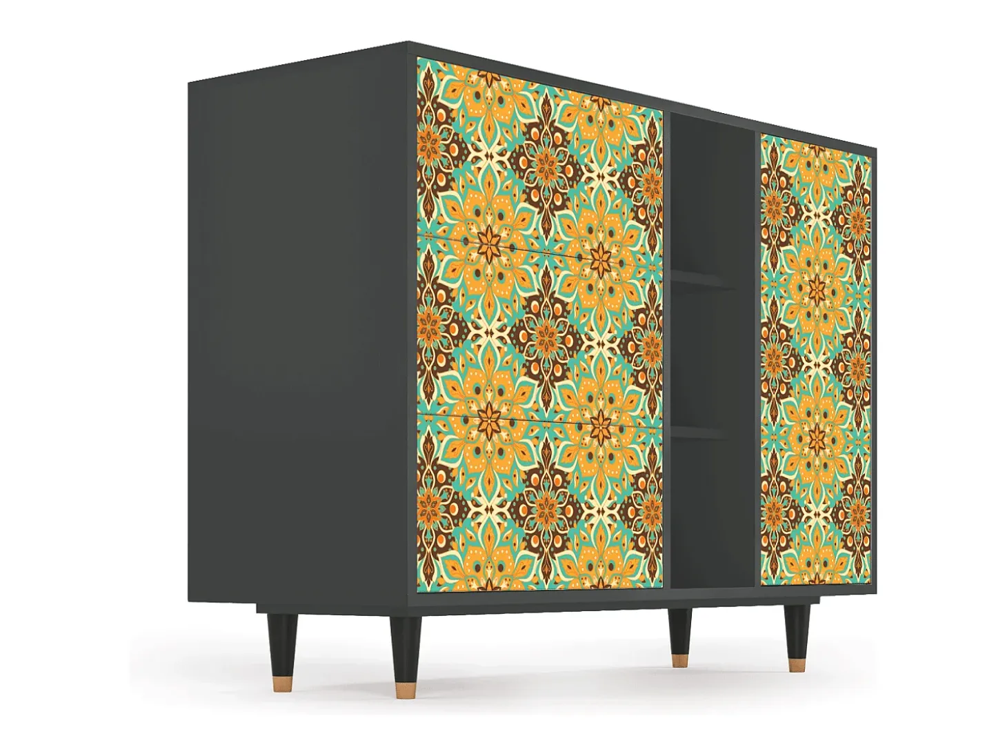 Aparador - 125x98x48 cm - BS2 - Indian Spices, Antracita