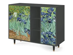 Aparador - 125x98x48 cm - BS2 - Irises , Antracita