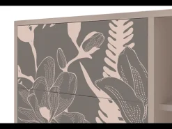 Aparador - 125x98x48 cm - BS2 - Issabelline Flower, Latte