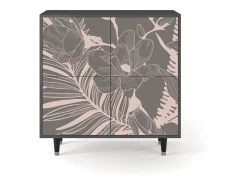 Aparador - 94x96x48 cm - BS3 - Issabelline Flower, Antracita
