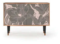 Aparador - 115x85x48 cm - BS4 - Issabelline Flower, Nogal