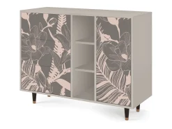 Aparador - 125x98x48 cm - BS2 - Issabelline Flower, Arena
