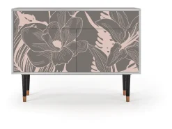 Aparador - 115x85x48 cm - BS4 - Issabelline Flower, Gris