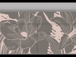 Aparador - 115x85x48 cm - BS4 - Issabelline Flower, Gris