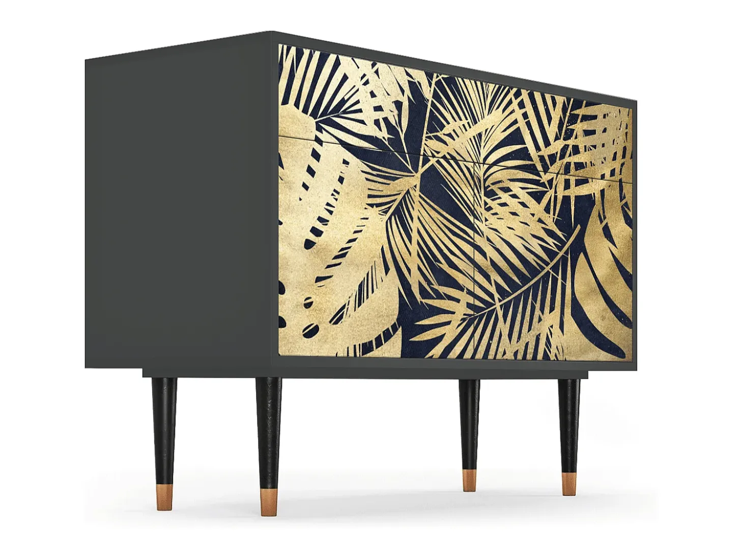 Aparador - 115x85x48 cm - BS4 - Jungle Vibes, Antracita