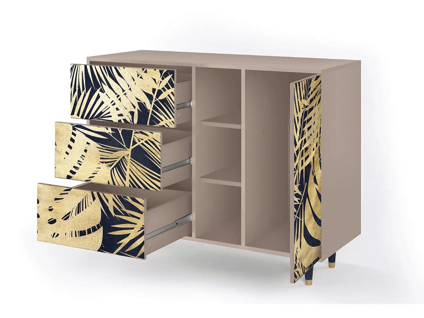 Aparador - 125x98x48 cm - BS2 - Jungle Vibes, Latte
