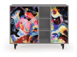 Aparador - 125x98x48 cm - BS2 - Kandinsky, Gris
