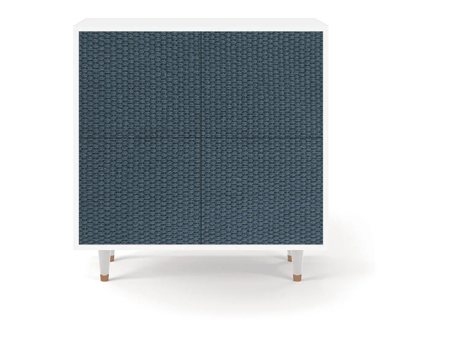 Aparador - 94x96x48 cm - BS3 - Knitted Pattern, Blanco
