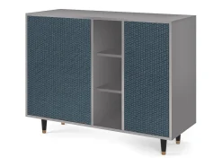 Aparador - 125x98x48 cm - BS2 - Knitted Pattern, Gris