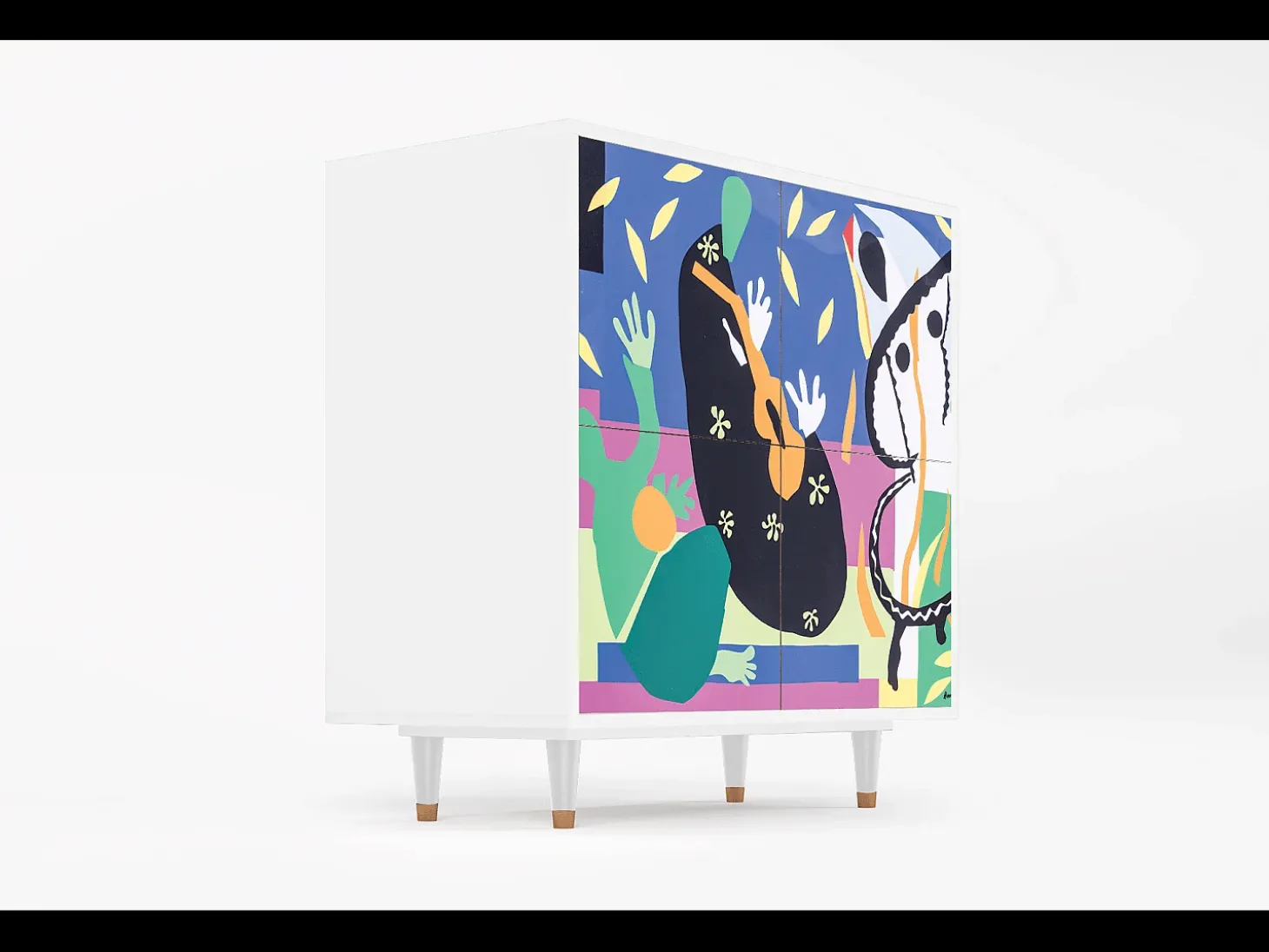 Aparador - 94x96x48 cm - BS3 - La Tristesse du Roi, Blanco