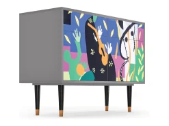 Aparador - 115x85x48 cm - BS4 - La Tristesse du Roi, Gris