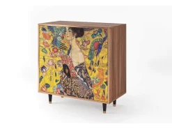 Aparador - 94x96x48 cm - BS3 - Lady with Fan by Klimt, Nogal
