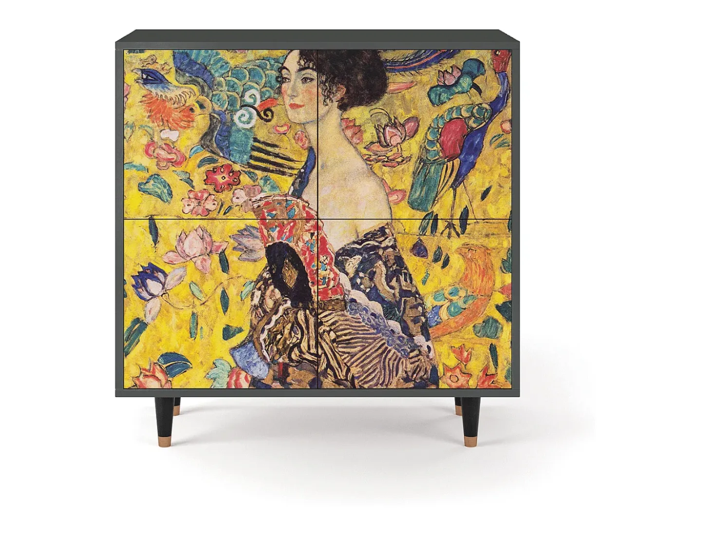 Aparador - 94x96x48 cm - BS3 - Lady with Fan by Klimt, Antracita