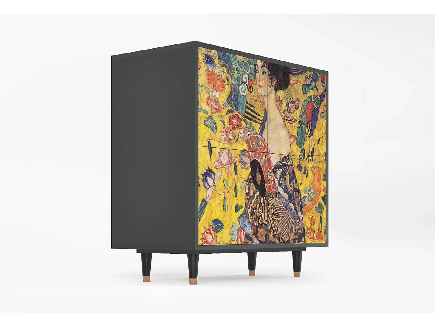 Aparador - 94x96x48 cm - BS3 - Lady with Fan by Klimt, Antracita