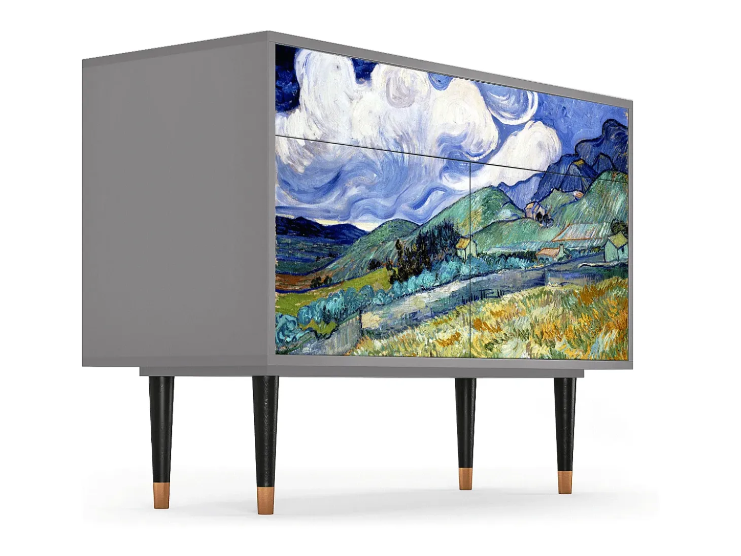 Aparador - 115x85x48 cm - BS4 - Landscape, Gris