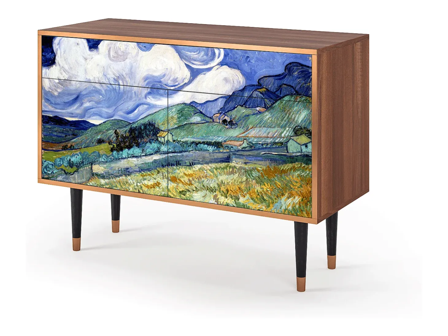 Aparador - 115x85x48 cm - BS4 - Landscape, Nogal