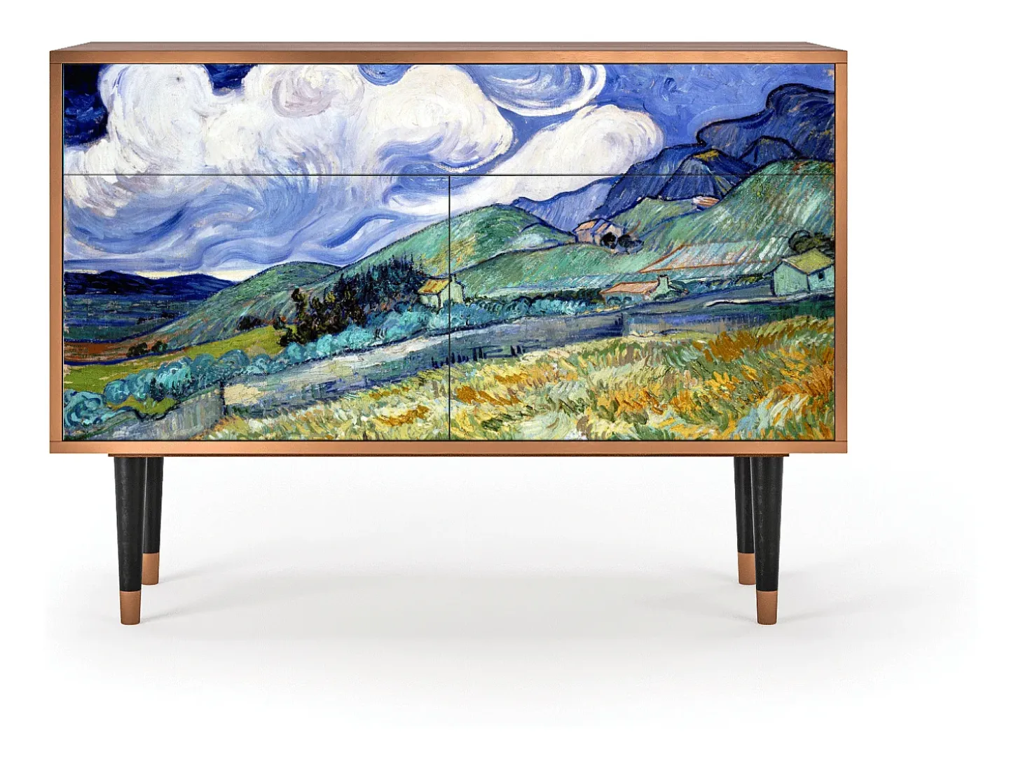 Aparador - 115x85x48 cm - BS4 - Landscape, Nogal