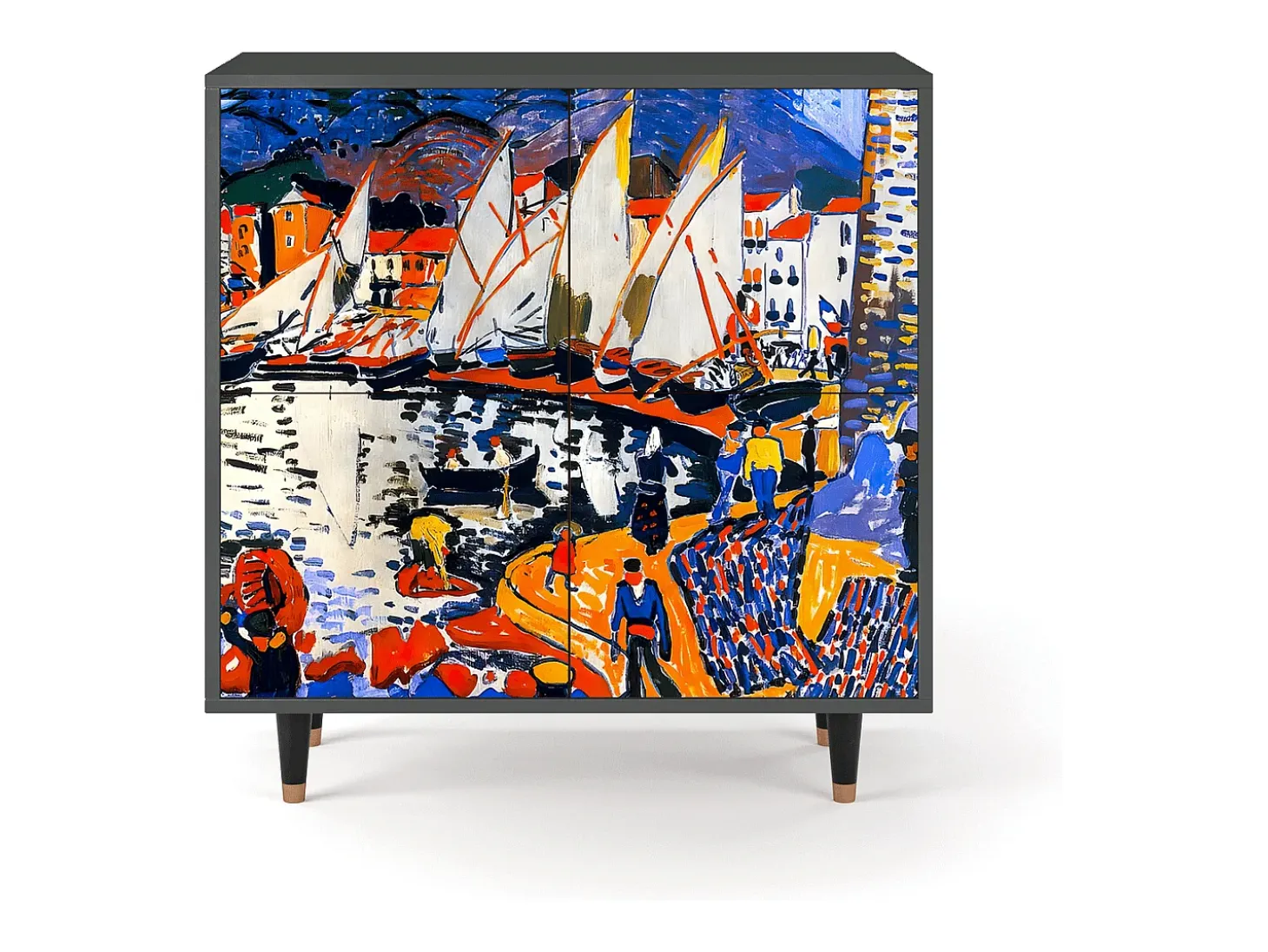 Aparador - 94x96x48 cm - BS3 - Le Séchage des voiles , Antracita