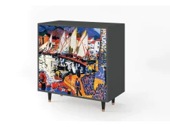 Aparador - 94x96x48 cm - BS3 - Le Séchage des voiles , Antracita