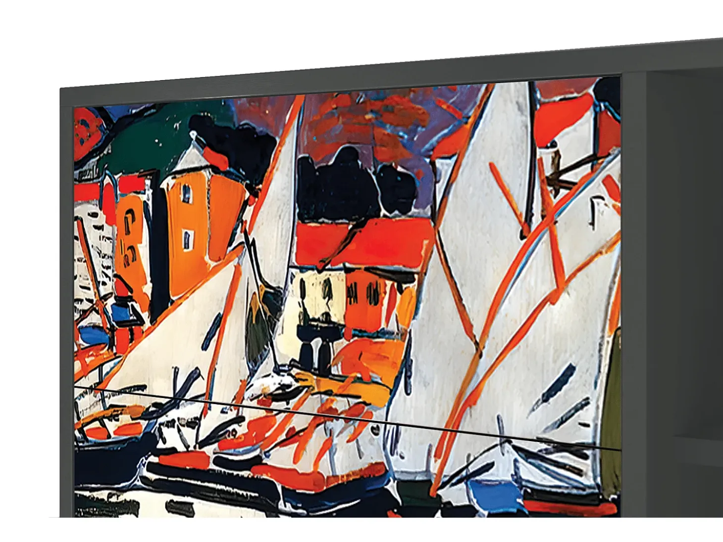 Aparador - 125x98x48 cm - BS2 - Le Séchage des voiles , Antracita