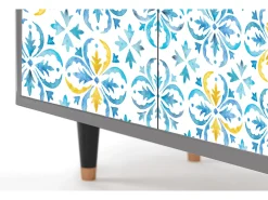 Aparador - 94x96x48 cm - BS3 - Lisbon Flover, Gris