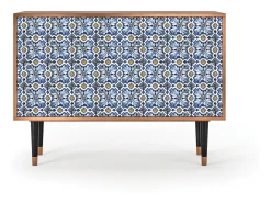 Aparador - 115x85x48 cm - BS4 - Lovely Cornflowers, Nogal