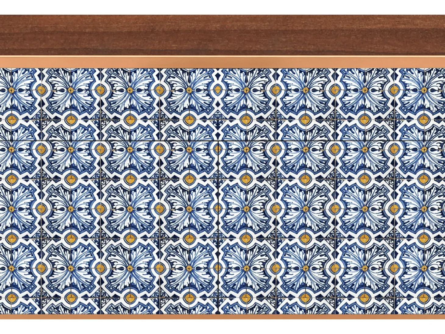 Aparador - 115x85x48 cm - BS4 - Lovely Cornflowers, Nogal