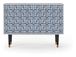 Aparador - 115x85x48 cm - BS4 - Lovely Cornflowers, Gris