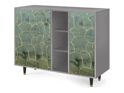 Aparador - 125x98x48 cm - BS2 - Magnificent Water Lily, Gris
