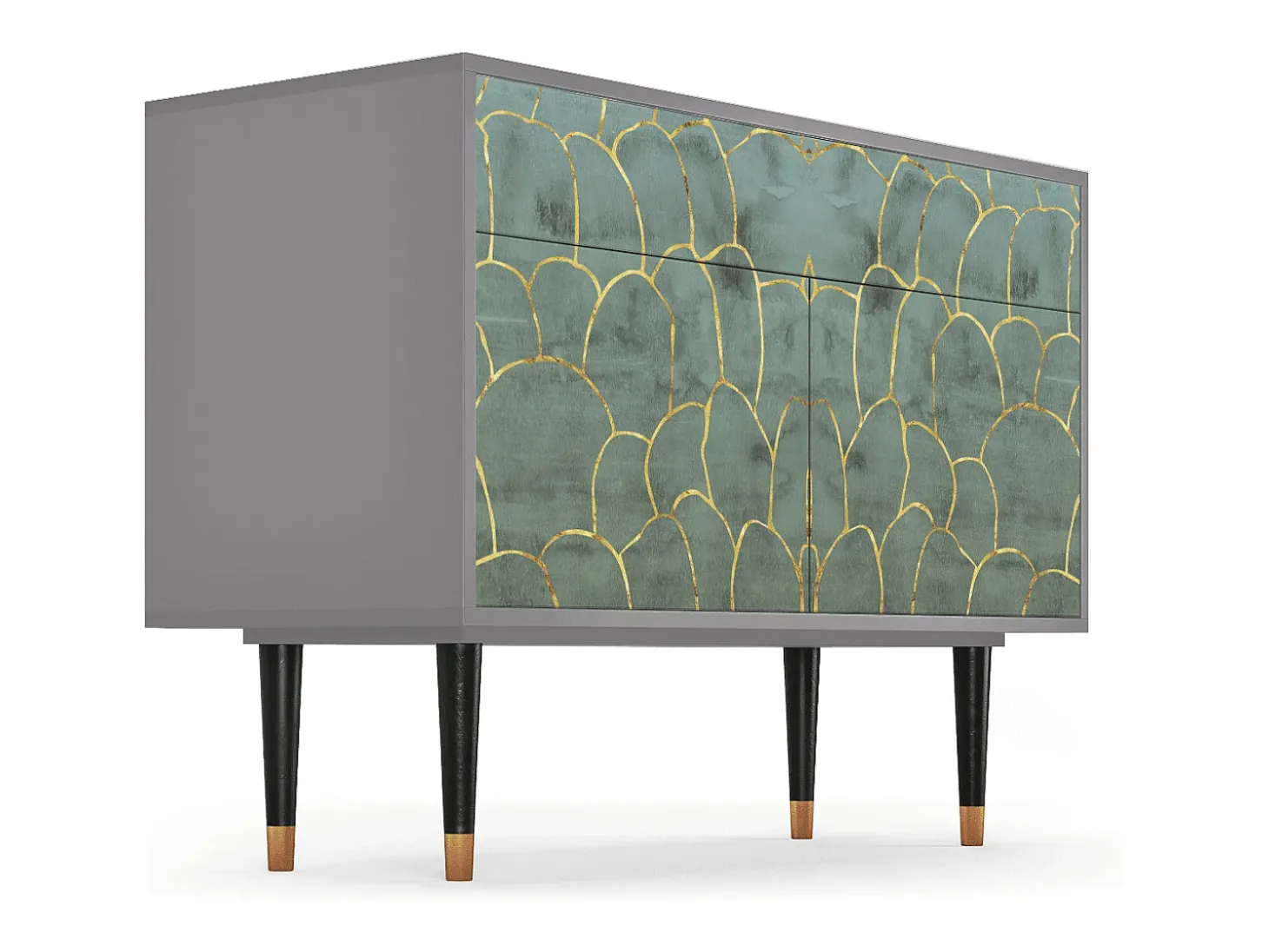 Aparador - 115x85x48 cm - BS4 - Magnificent Water Lily, Gris