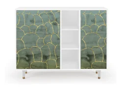 Aparador - 125x98x48 cm - BS2 - Magnificent Water Lily, Blanco
