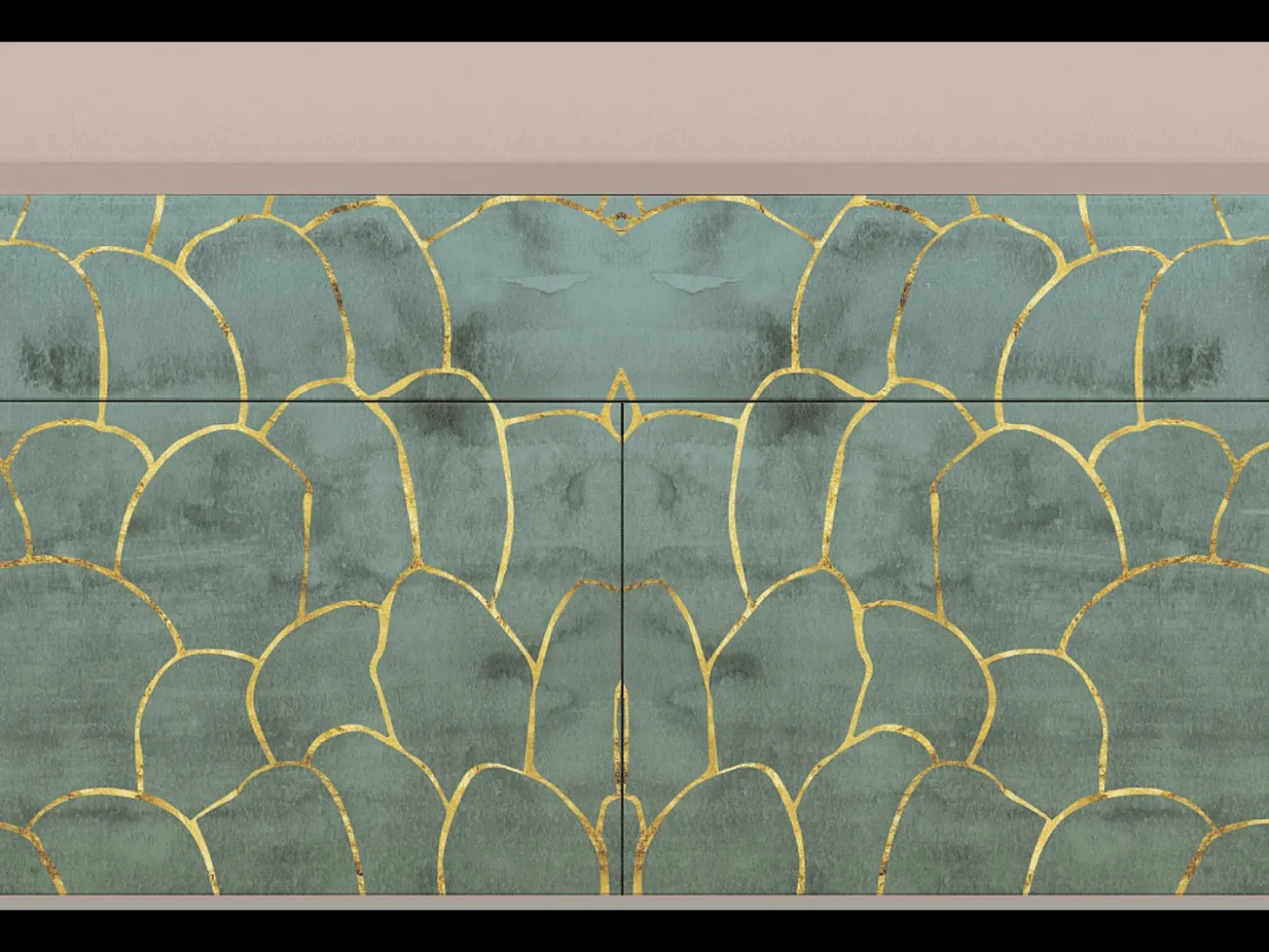 Aparador - 115x85x48 cm - BS4 - Magnificent Water Lily, Latte