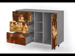 Aparador - 125x98x48 cm - BS2 - Malyavan, Gris