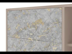 Aparador - 125x98x48 cm - BS2 - Mariana Trench, Latte