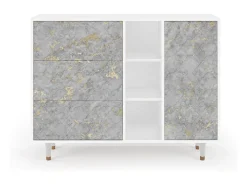Aparador - 125x98x48 cm - BS2 - Mariana Trench, Blanco