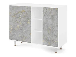 Aparador - 125x98x48 cm - BS2 - Mariana Trench, Blanco