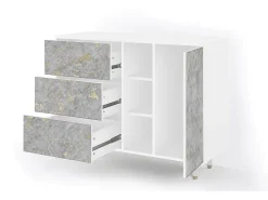 Aparador - 125x98x48 cm - BS2 - Mariana Trench, Blanco