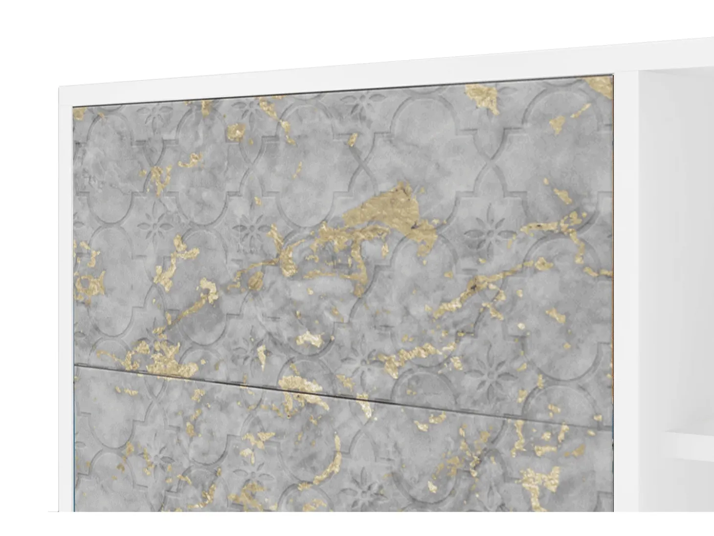 Aparador - 125x98x48 cm - BS2 - Mariana Trench, Blanco