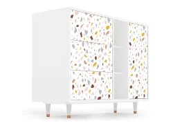 Aparador - 125x98x48 cm - BS2 - Marmelade Cheese, Blanco