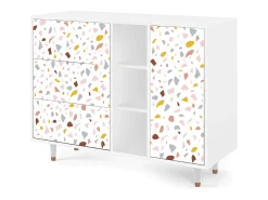 Aparador - 125x98x48 cm - BS2 - Marmelade Cheese, Blanco