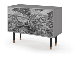 Aparador - 115x85x48 cm - BS4 - Milites Requiescentes, Gris