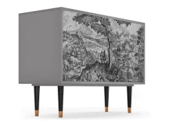 Aparador - 115x85x48 cm - BS4 - Milites Requiescentes, Gris