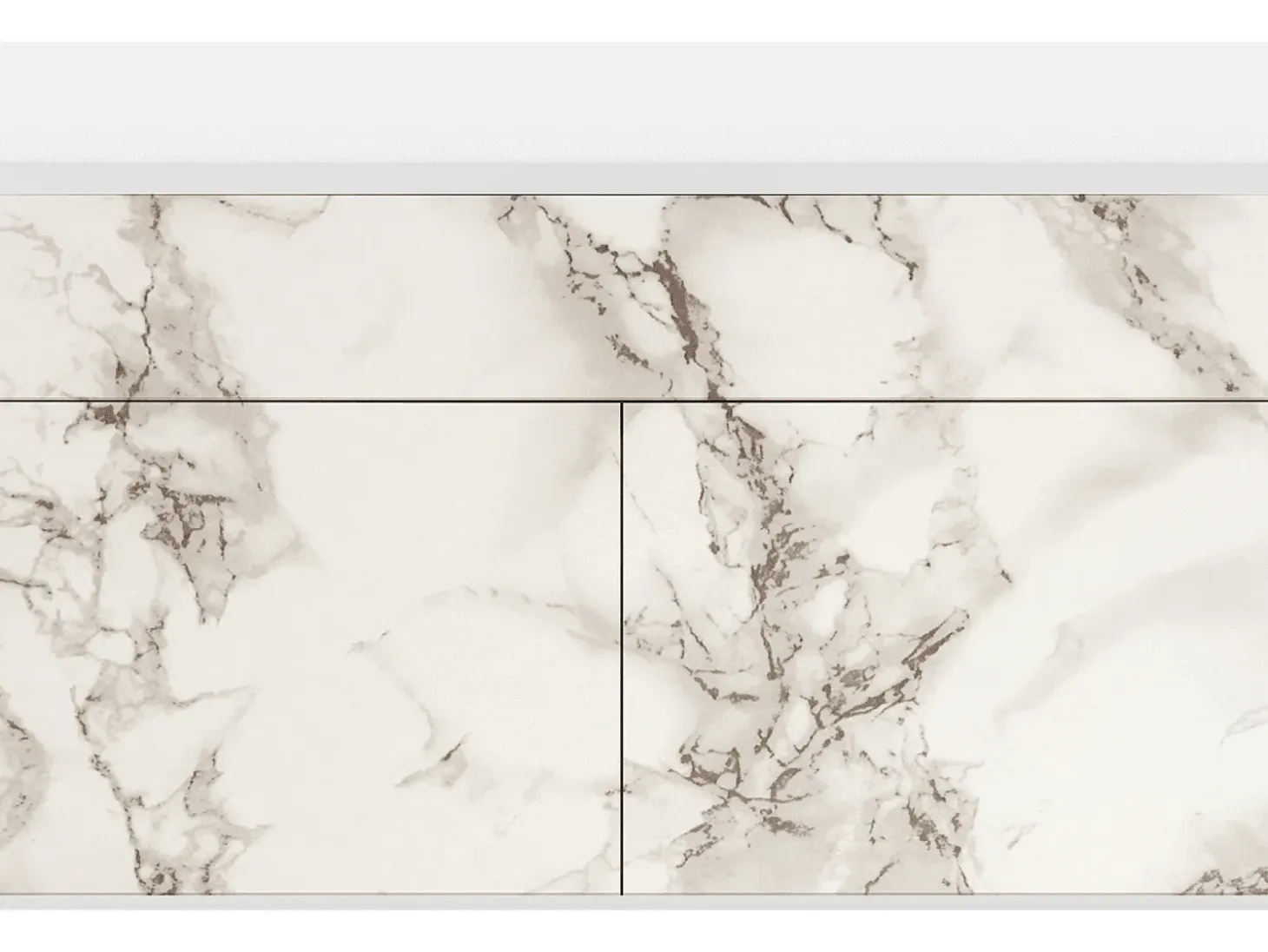 Aparador - 115x85x48 cm - BS4 - Milk Marble, Blanco