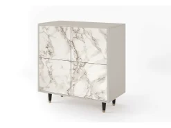 Aparador - 94x96x48 cm - BS3 - Milk Marble, Arena