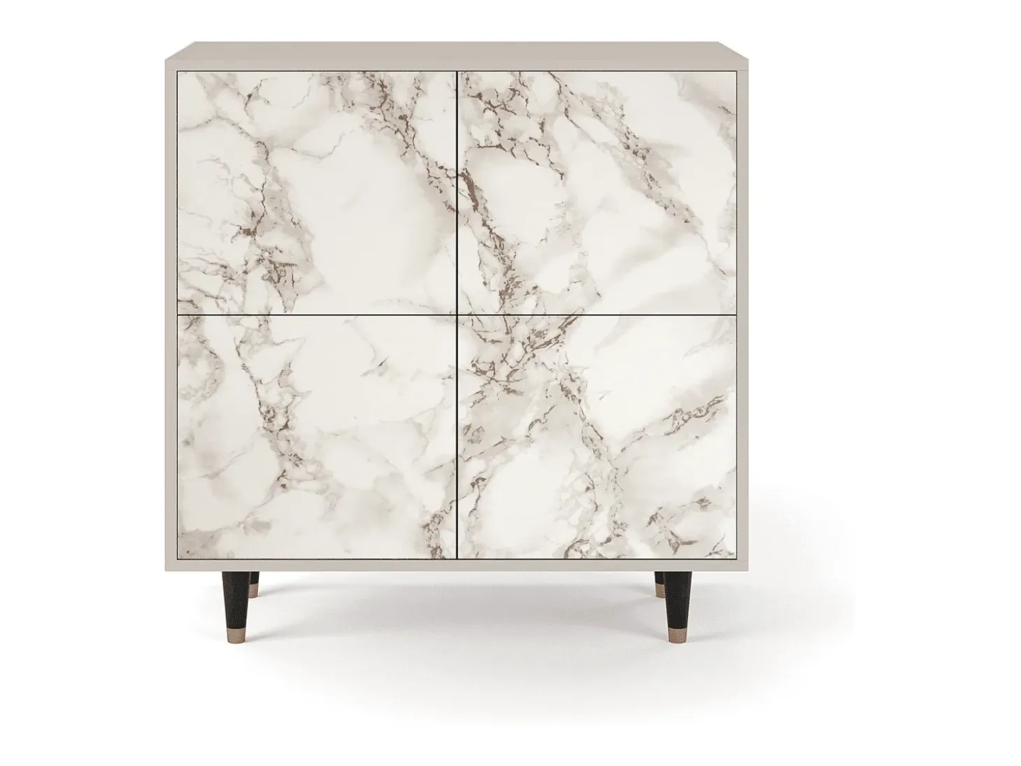 Aparador - 94x96x48 cm - BS3 - Milk Marble, Arena