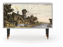 Aparador - 115x85x48 cm - BS4 - Mill along a River, Gris