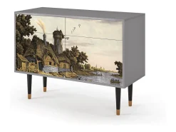 Aparador - 115x85x48 cm - BS4 - Mill along a River, Gris