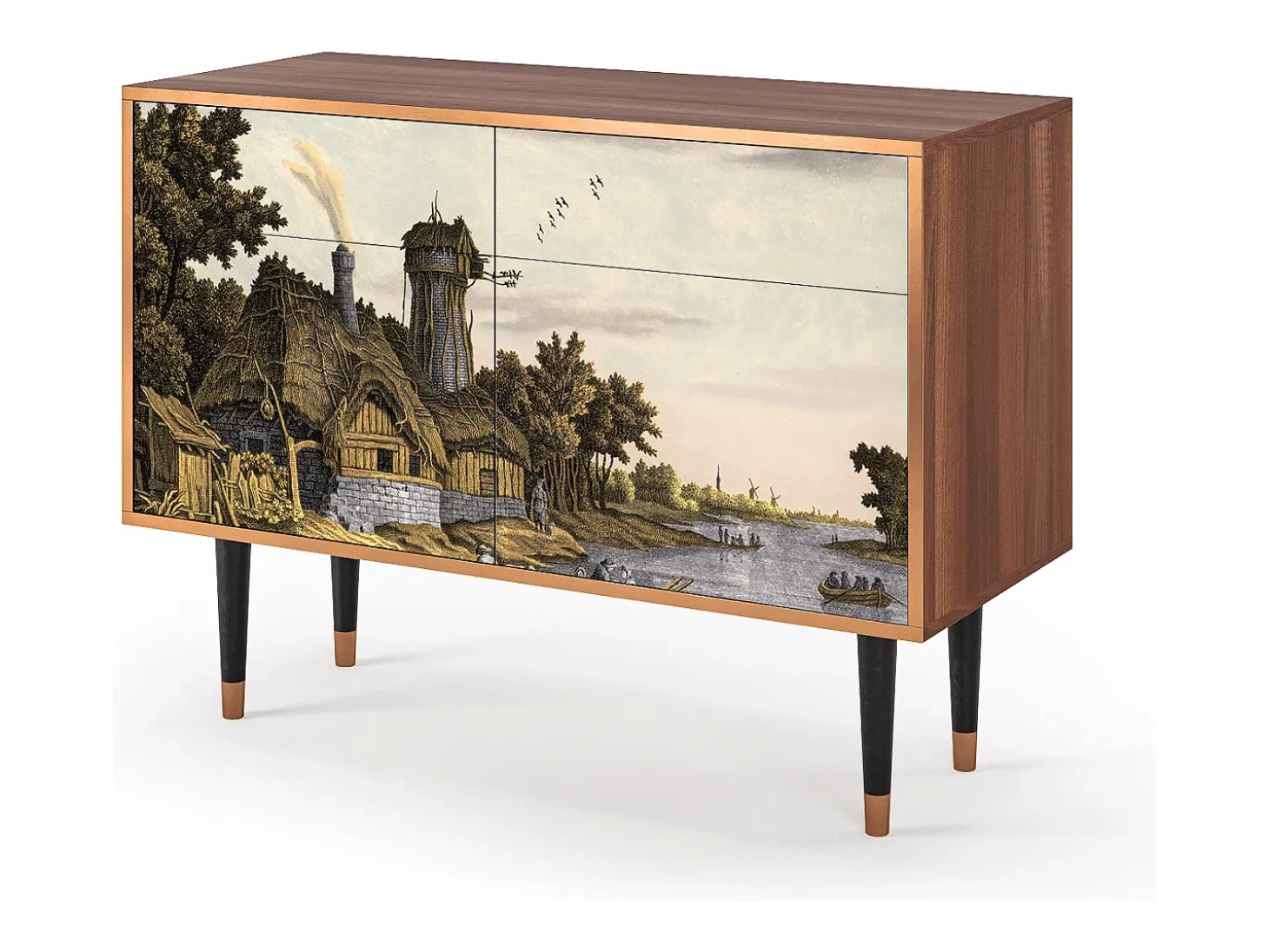 Aparador - 115x85x48 cm - BS4 - Mill along a River, Nogal